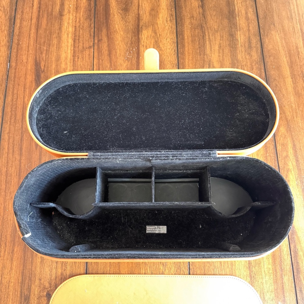 Dyson‎ Airwrap Styler Leather Large Storage Hard Box Brown Traveling Case Only - Picture 5 of 9
